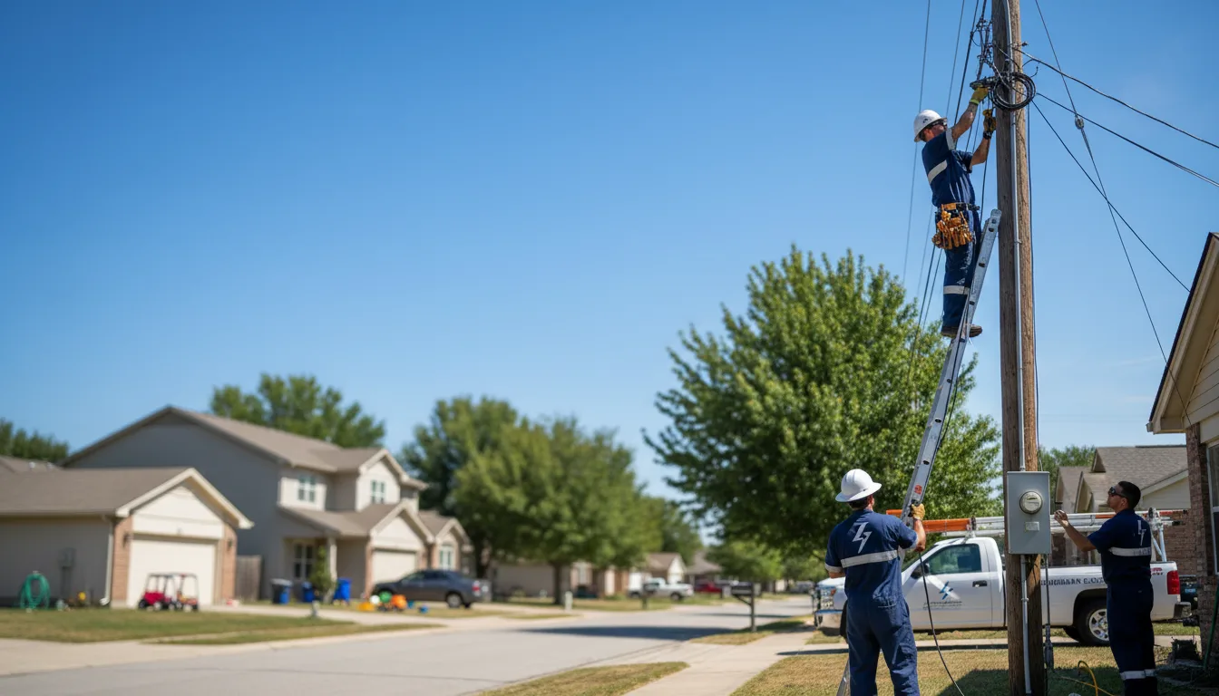 Residential electrician providing installation services in Nemours, WV
